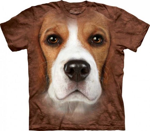 3D Dog Face T-Shirts